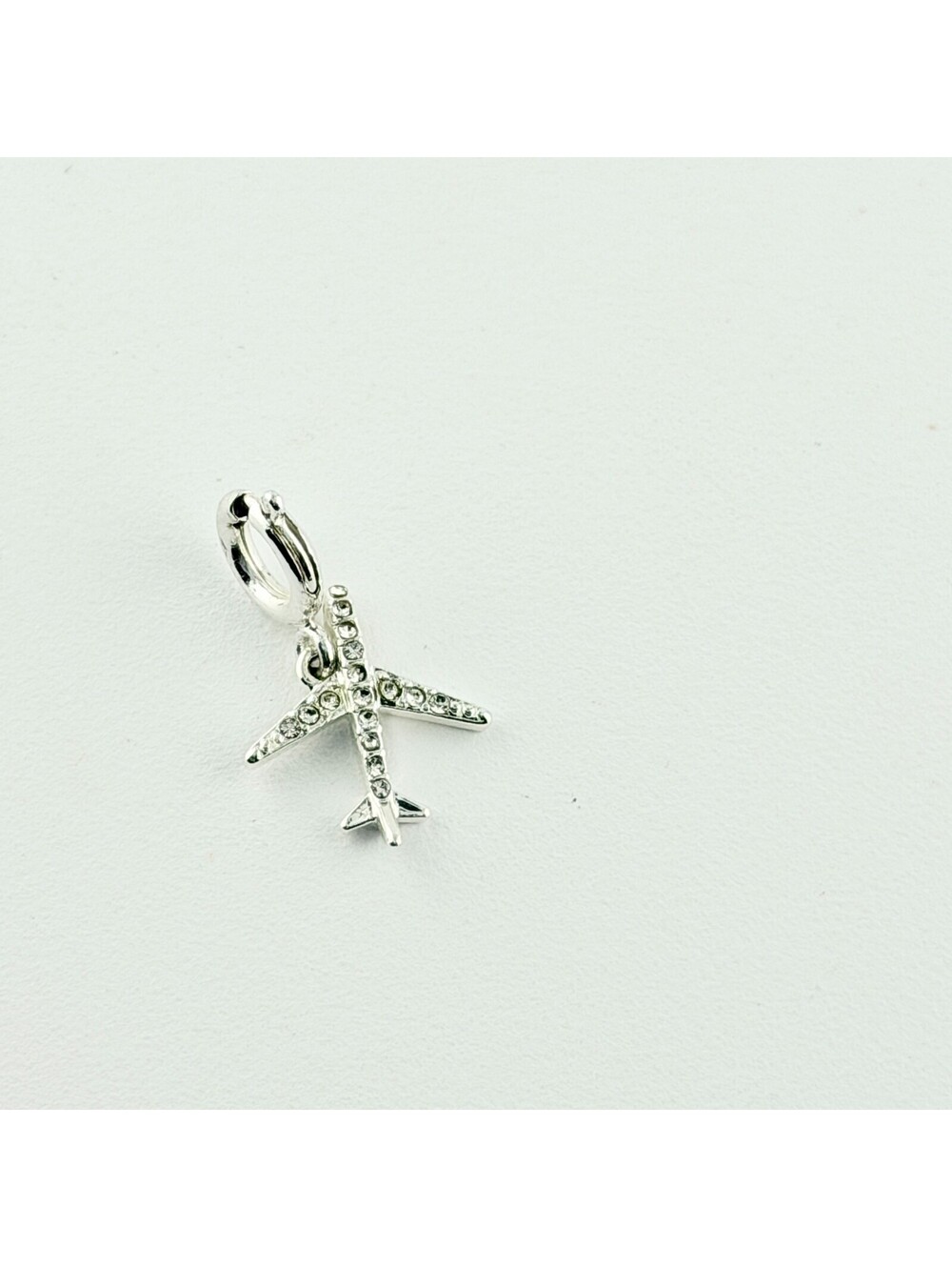 Bomb Party Charm - Airplane on Silver Plating